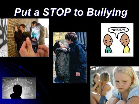 Put a STOP to Bullying. Don't Laugh At Me Don't Laugh At Me.