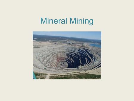 Mineral Mining. Take a ride inside a mine video –  Warm Up Video.