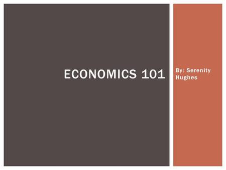 By: Serenity Hughes ECONOMICS 101.  The markets for many important products are dominated by a small number of very large firms. IMPERFECT COMPETITION.