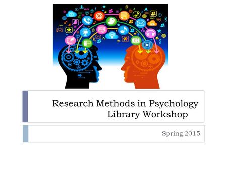 Research Methods in Psychology Library Workshop Spring 2015.