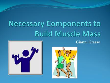Gianni Grasso. Goals Our goal is to Improve: Muscular Strength Muscular Endurance Flexibility Overall Health.