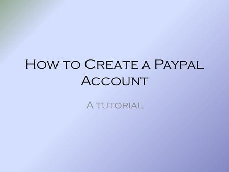 How to Create a Paypal Account A tutorial. At the Login screen for Paypal, click the option to Pay using your credit or debit card.