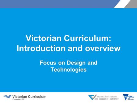 Victorian Curriculum: Introduction and overview