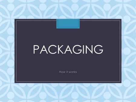 PACKAGING How it works. Learning Objectives Today we will learn Definition of packaging Funds we typically package Estimated Financial Assistance & its.