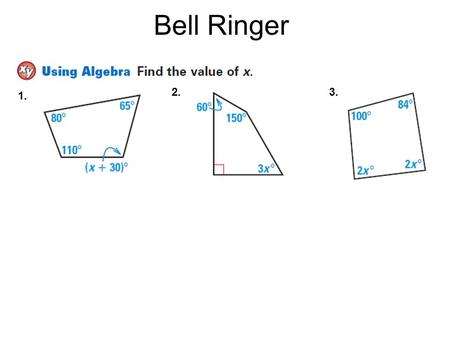 Bell Ringer 2. 3. 1..