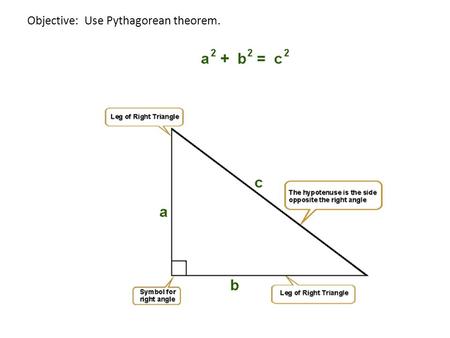 Objective: Use Pythagorean theorem.. Example 1.