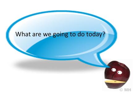 What are we going to do today?. We’re going to learn a new activity for practicing vocabulary.