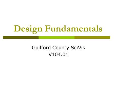 Guilford County SciVis V104.01
