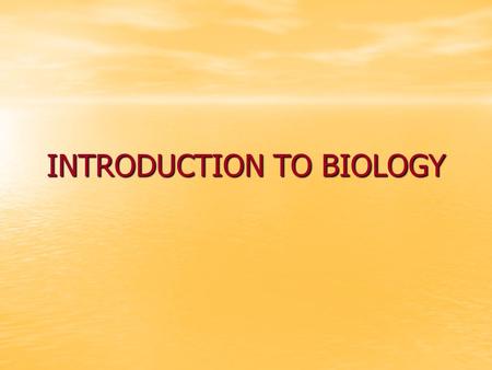INTRODUCTION TO BIOLOGY. How does life begin? There were 2 theories: There were 2 theories: –Spontaneous generation –Biogenesis.