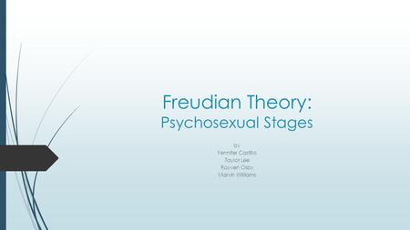 Freudian Theory: Psychosexual Stages