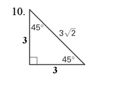 5.3 What Patterns Can I Use? Pg. 10 Constant Ratios in Right Triangles.
