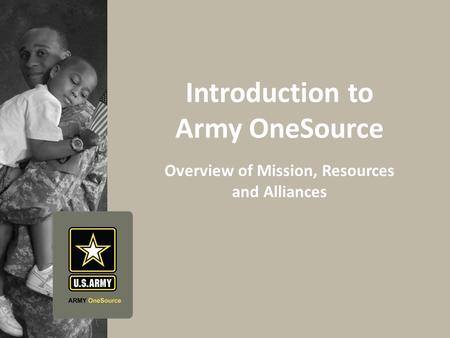 Introduction to Army OneSource