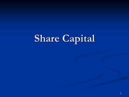 1 Share Capital. 2 In general terms, a company's capital includes all its business assets, including premises, equipment, stock in trade and goodwill.