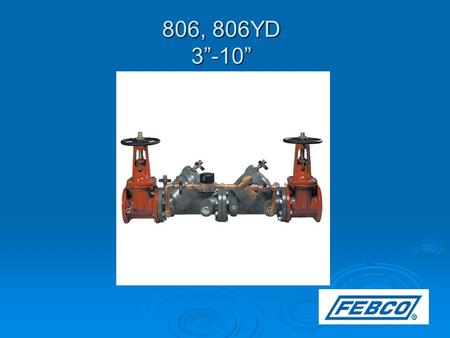 806, 806YD 3”-10”. Modification Overview  806- (1979-1988) Cast Iron body- Threaded in seats- Internal check parts are epoxy coated iron.  806YD- (1988-present)