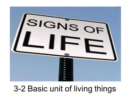 3-2 Basic unit of living things. Seeing and Understanding Place the magazine picture on your desk. Use a magnifying glass to look at the image. Start.