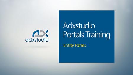 Adxstudio Portals Training