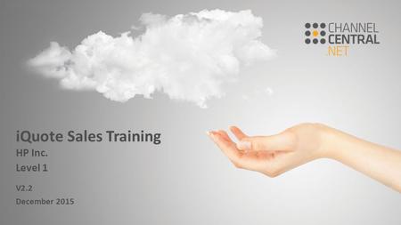 IQuote Sales Training HP Inc. Level 1 V2.2 December 2015.