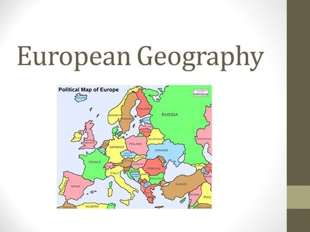European Geography.