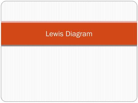 Lewis Diagram. What is a Lewis Diagram? Simplified Bohr diagrams which only consider electrons in outer energy levels are called Lewis Diagram. A Lewis.