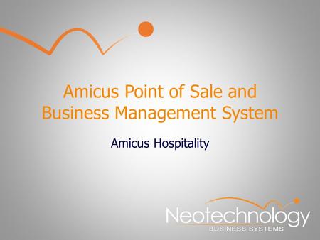 Amicus Point of Sale and Business Management System Amicus Hospitality.