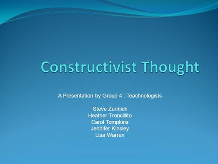 Constructivist Thought