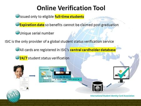 Online Verification Tool