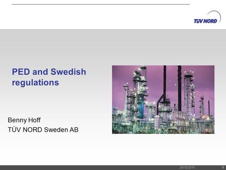 PED and Swedish regulations