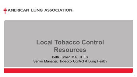 Local Tobacco Control Resources