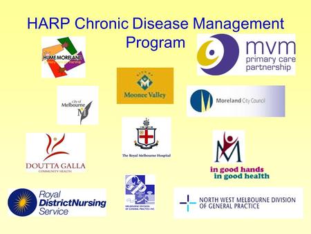 HARP Chronic Disease Management Program. Where We Have Come From? Didn’t do it alone Formed a consortium to plan then implement Program evolved over the.