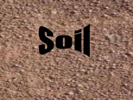 Soils-weathered rock Order that particles will settle in water Sand- heaviest settles first Silt- settles second Clay- lightest settles third.