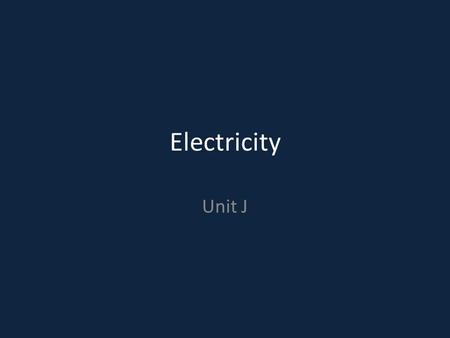 Electricity Unit J. Do Now: https://www.youtube.com/watch?v=igK- DRB5faU https://www.youtube.com/watch?v=igK- DRB5faU.