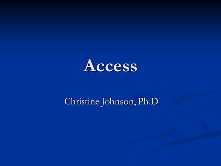 Access Christine Johnson, Ph.D. Changing Face of America.