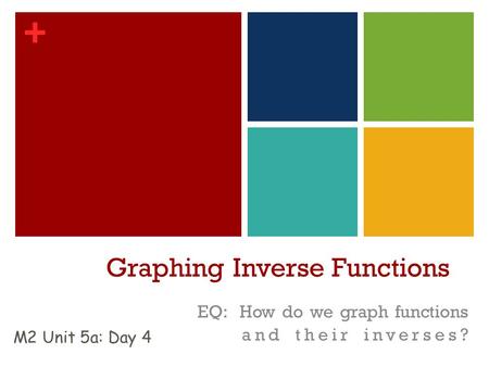 Graphing Inverse Functions