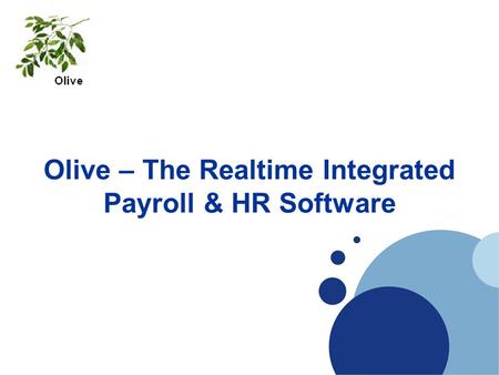Olive – The Realtime Integrated Payroll & HR Software.