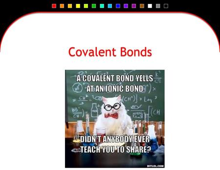Covalent Bonds.