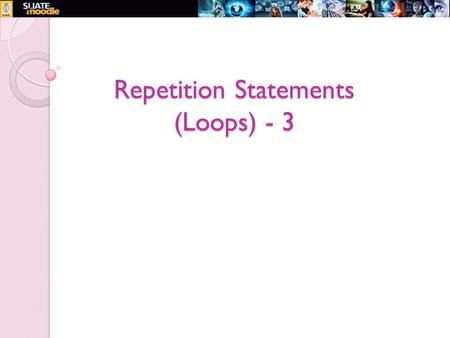 Repetition Statements (Loops) - 3. 2 The do while Loop The last iteration structure in C++ is the do while loop. A do while loop repeats a statement or.