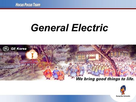 Hocus Pocus Team General Electric.