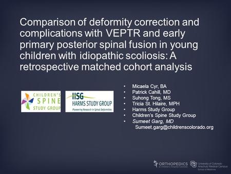 Comparison of deformity correction and complications with VEPTR and early primary posterior spinal fusion in young children with idiopathic scoliosis: