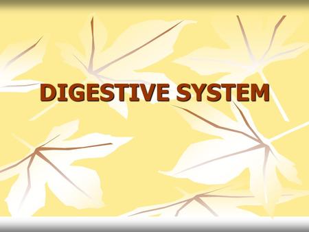 DIGESTIVE SYSTEM. DIGESTIVE SYSTEM 4 Stages of Food Processing INGESTIONAct of eating and drinking DIGESTION (2 Types) Process of breaking down food into.