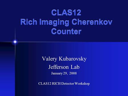 CLAS12 Rich Imaging Cherenkov Counter