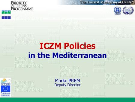ICZM Policies in the Mediterranean