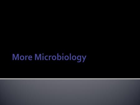  We talked about 4 microbes:  Viruses  Bacteria  Protists  Fungi.