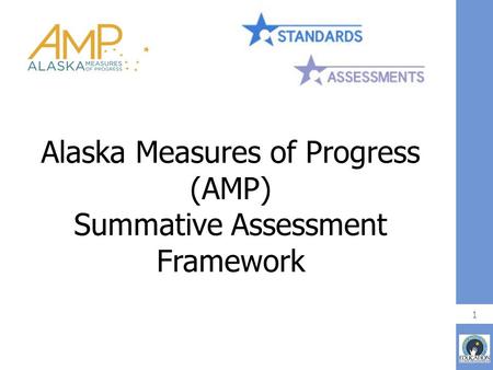 Alaska Measures of Progress (AMP) Summative Assessment Framework 1.