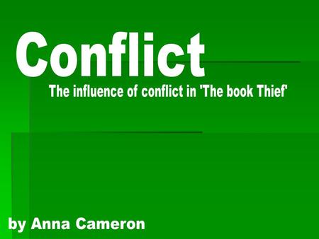 Conflict is a natural occurrence in every human beings life and is usually viewed as a negative improper way of dealing with situations. I believe in.