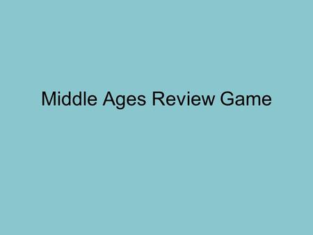 Middle Ages Review Game. What is a: Loosely organized system of government where lords governed their own lands but owed military service and loyalty.