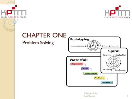 CHAPTER ONE Problem Solving © Prepared By: Razif Razali1.