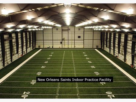 New Orleans Saints Indoor Practice Facility. Rigid Frame with Horizontal Base Rxns Tied Arch.