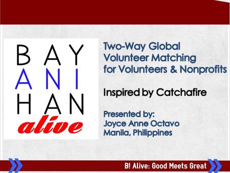 What is Bayanihan Alive? For individuals or groups that seek transformational volunteer experiences, B! Alive or Bayanihan Alive is a social enterprise.