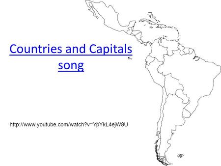 Countries and Capitals song