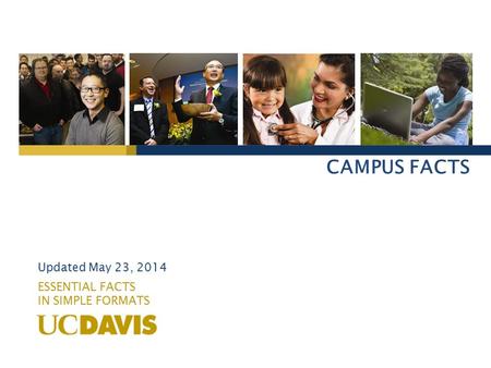 CAMPUS FACTS ESSENTIAL FACTS IN SIMPLE FORMATS Updated May 23, 2014.
